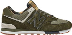 Кроссовки New Balance 574, темно-зеленый/кремовый