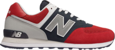 Кроссовки New Balance 574 Pebbled Sport &apos;Team Red&apos;, красный