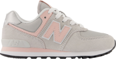 Кроссовки New Balance 574 Little Kid Wide &apos;Core Pack - Rain Cloud Pink Haze&apos;, серый