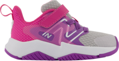 Кроссовки New Balance Rave Run v2 Bungee Lace Toddler Wide &apos;Summer Fog Hi-Pink&apos;, серый