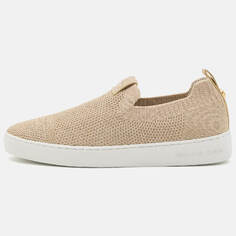 Слипоны Michael Kors Juno Knit Slip On, бежевый/белый