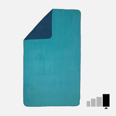 Банное полотенце из микрофибры размер XL 110 × 175 см двустороннее сине-зеленое NABAIJI, бензин / берлинский синий / темно-синий