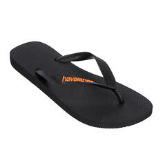 Босоножки с носком HAVAIANAS мужские черные, черный / оранжевый