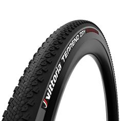 Велосипедная складная покрышка Vittoria Terreno Dry Gravel 700 × 38 TNT Tubeless Ready черная, черный / темно-серый #Vittoria