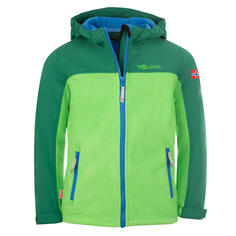 Куртка детская флисовая Trollkids Trollheimen, темно-зеленый/светло-зеленый