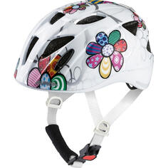 Детский шлем ALPINA Ximo Flash белый цветок, белый / цветной / цветной