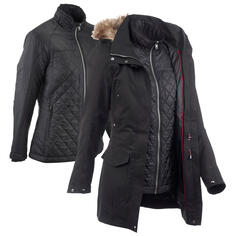 Куртка 3-в-1 женская водонепроницаемая до -10 °C Forclaz Travel 700, черный