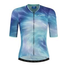 Женская велосипедная футболка с короткими рукавами - Tie Dye ROGELLI, синий