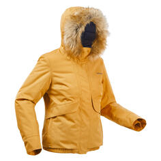 Куртка женская водонепроницаемая до -8°C для зимних походов Quechua SH500, желтый