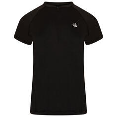 Женская рубашка для фитнеса с коротким рукавом на молнии Outdare II — черная DARE 2B, черный черный