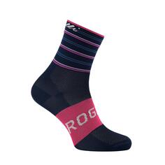 Женские велосипедные носки - Stripe ROGELLI, розовый / черный