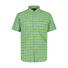 Рубашка CMP классическая с короткими рукавами, зеленый
