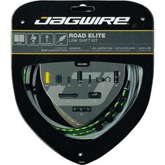 Комплект тросов переключения передач Jagwire Road Elite, зеленый / зеленый / зеленый
