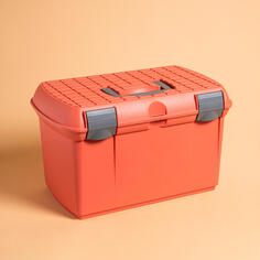 Ящик Fouganza GB 500 для хранения щеток для лошади, оранжевый