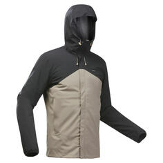 Куртка Quechua MH500 водонепроницаемая мужская, черный/бежевый