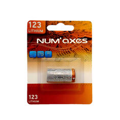 Литиевая батарея Numaxes CR123A 3 В, оранжевый NO Brand