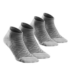 Носки походные низкие Quechua Hike 100, 2 пары, серый
