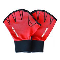 Перчатки для аквафитнеса Sport-Thieme, открытые, M, 25x18 см, красные, красный