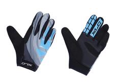 Перчатки XLC с длинными пальцами ENDURO CG-L13 черно-синие, черный / серый / бирюзовый