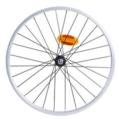 Переднее колесо для складного велосипеда с одностенными ободами Tilt 500 silver OXYLANE, серебро