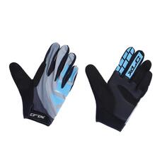 Перчатки XLC с длинными пальцами ENDURO CG-L13 черно-синие, черный / серый / бирюзовый