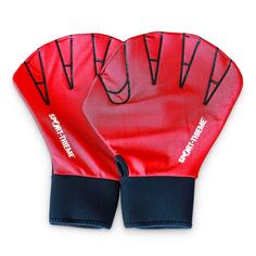 Перчатки для аквафитнеса Sport-Thieme, M, 25x18 см, красные, красный