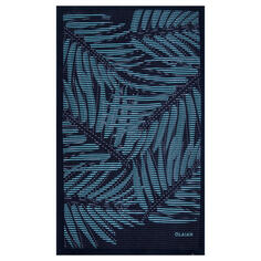 Пляжное полотенце L Print Bigpalm 145 × 85 см OLAIAN, темно-синий / бирюзово-зеленый / белый