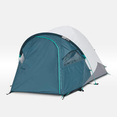 Палатка для кемпинга Quechua Fresh &amp; Black MH100 XL, серый/темно-бирюзовый