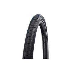 Проволочная шина Big Apple — 26x2,35 дюйма — RaceGuard — светоотражающие полосы — черная SCHWALBE, черный / серебристый / черный