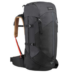 Рюкзак туристический мужской 50 л Forclaz EasyFit MT100, темно-серый/черный