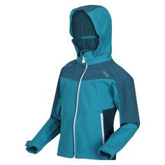 Куртка туристическая детская Regatta Eastcott II Hiking, бирюзовый/синий