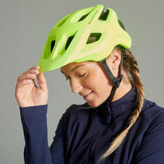 Шлем для горного велосипеда желтый ST 500 Rockrider