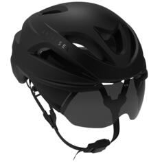 Шлем для триатлона со съемным забралом категории 3 и магнитной застежкой, черный матовый VAN RYSEL, черный
