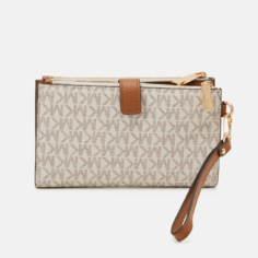 Кошелек Michael Kors Jet Set Wristlet, кремовый