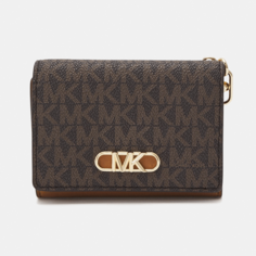 Кошелек Michael Kors Parker Flap Trifold, коричневый