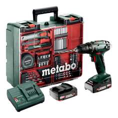 Аккумуляторная дрель Metabo BS 18 Set18В 2x2Ач литий-ионный + SC 30