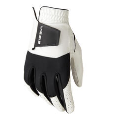 Перчатки для гольфа Resistance для левой руки мужские белые/черные INESIS, белый черный