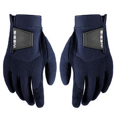 Перчатки для гольфа теплые CW женские темно-синие INESIS, черный синий