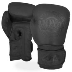 Боксерские перчатки Joya Fight Fast черные кожаные 16 унций, черный