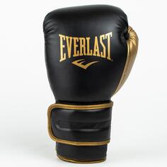 Боксерские перчатки Powerlock черный/золотой EVERLAST, черное золото