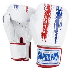 Боксерские перчатки Super Pro Ace, 14 унций. SUPER PRO COMBAT GEAR, черное золото