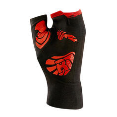 Черные нескользящие перчатки для тяжелой атлетики для фитнеса для взрослых R-EVENGE, черный