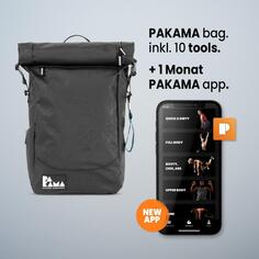 Фитнес-рюкзак PAKAMA (вкл. приложение) - тренажерный зал, который можно взять с собой, черный