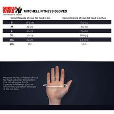 Тренировочные перчатки - Митчелл - Черные GORILLA WEAR, черный