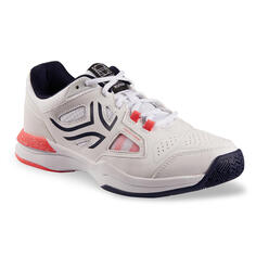 Женские теннисные туфли - TS500 белый ARTENGO, белый/клубнично-розовый/темно-синий