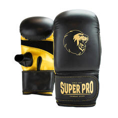 Перчатки для боксерских мешков Super Pro Victor, L, Черно-золотые SUPER PRO COMBAT GEAR, черный