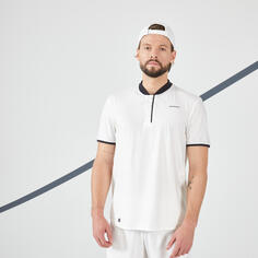 Мужская футболка для тенниса - Dry+ кремовый ARTENGO, яичная скорлупа