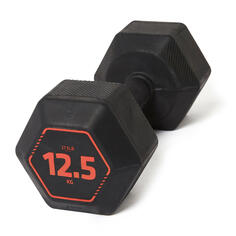 Гантели для силовых тренировок Crosstraining Hex Гантели 12,5 кг черные CORENGTH, черный