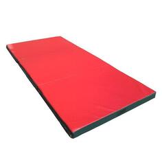 Гимнастический мат раскладной 300х100х8см мягкий напольный коврик гостевая кровать NIRO SPORT, красный