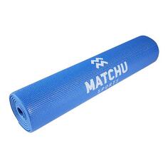 Коврик для йоги синий ПВХ толщиной 6 мм MATCHU SPORTS, синий